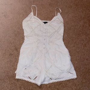 Patterned tank romper